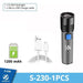 Rechargeable Led Flashlight 1200mah Battery Waterproof