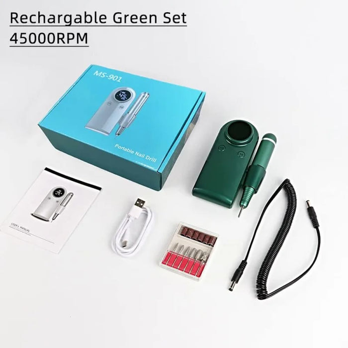 Rechargeable Nail Drill Set