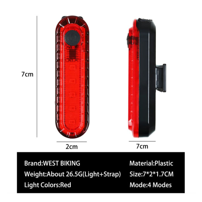 Usb Rechargeable Waterproof Led Light With Battery Display