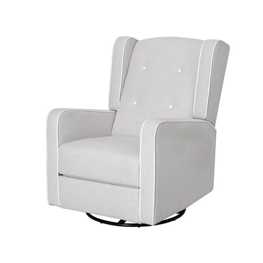 Recliner Armchair 360â° Swivel Grey Fabric