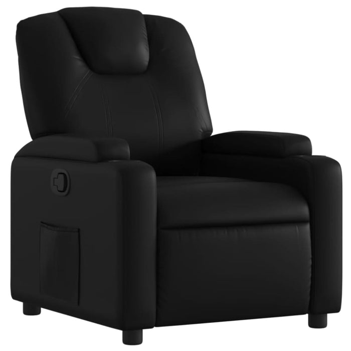 Recliner Chair Black Faux Leather Txbpkil