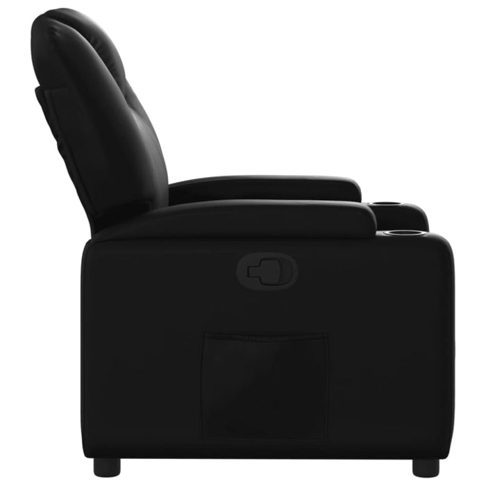 Recliner Chair Black Faux Leather Txbpkil