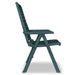 Reclining Garden Chairs 2 Pcs Plastic Green Atnkl