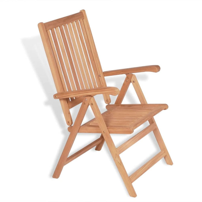 Reclining Garden Chairs 2 Pcs Solid Teak Wood Atbxk