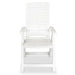 Reclining Garden Chairs 4 Pcs Plastic White Xipbli