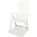 Reclining Garden Chairs 4 Pcs Plastic White Xipbli