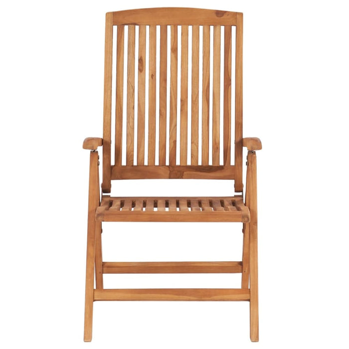 Reclining Garden Chairs 4 Pcs Solid Teak Wood Tbixlxi