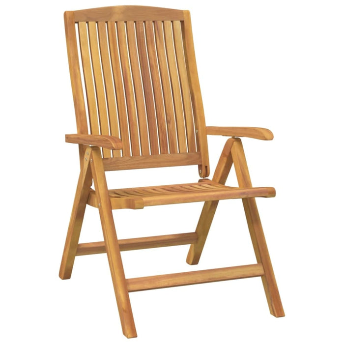 Reclining Garden Chairs 4 Pcs Solid Wood Teak Topakxt