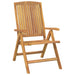 Reclining Garden Chairs 4 Pcs Solid Wood Teak Topakxt