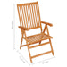 Reclining Garden Chairs 8 Pcs Solid Teak Wood Tbixpab