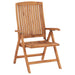 Reclining Garden Chairs With Cushions 4 Pcs Solid Teak Wood