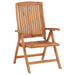 Reclining Garden Chairs With Cushions 6 Pcs Solid Teak Wood