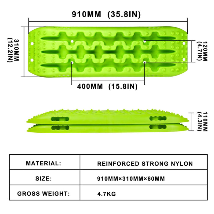 Recovery Tracks Boards 10t 2pcs Truck Snow Mud 4wd Offroad