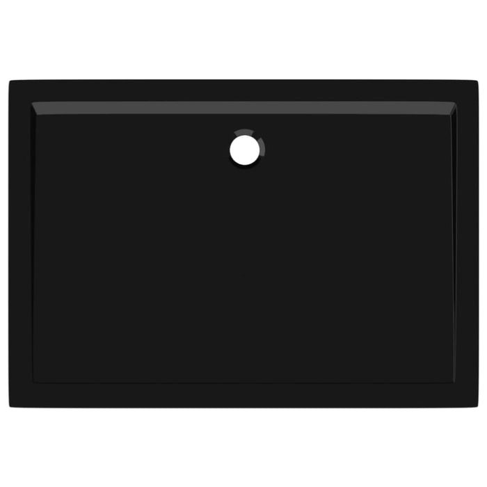 Rectangular Abs Shower Base Tray Black 70x100 Cm Oankop