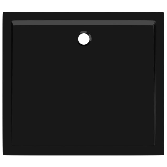 Rectangular Abs Shower Base Tray Black 80x90 Cm Oankoi