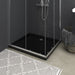 Rectangular Abs Shower Base Tray Black 80x90 Cm Oankoi