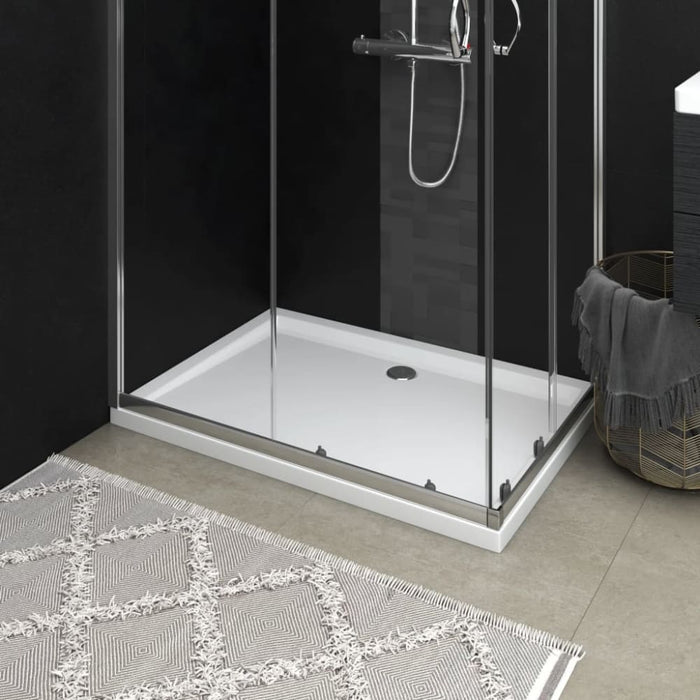 Rectangular Abs Shower Base Tray White 80x110 Cm Oankbk