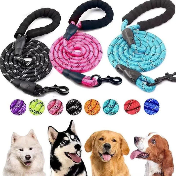 Reflective Nylon Dog Leash For All Sizes