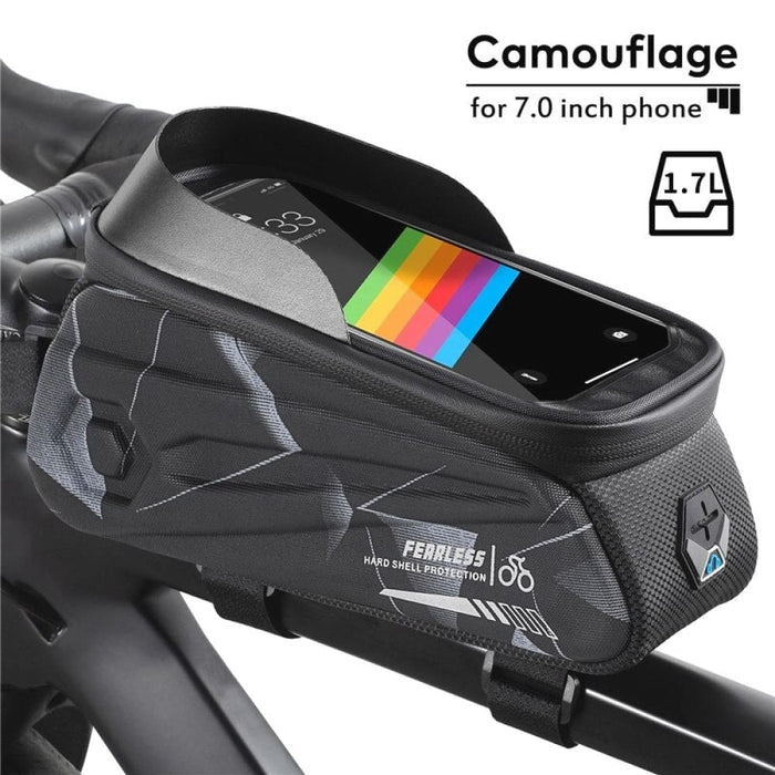 Reflective Waterproof Top Tube Bicycle Phone Bag