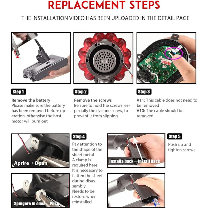 Replacement Trigger Switch For Dyson V10/v11 Vacuum