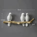 Resin Bird Hooks Hanger For Clothes Towel Keys Or Hat