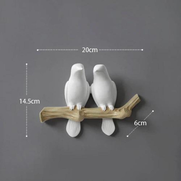 Resin Bird Hooks Hanger For Clothes Towel Keys Or Hat