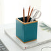 Resin Marbelize Pen Holder Desk Stand Cup For School Office