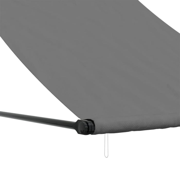 Retractable Awning Anthracite 100x150 Cm Fabric And Steel