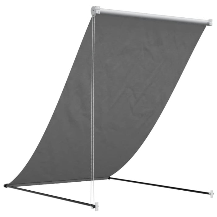 Retractable Awning Anthracite 100x150 Cm Fabric And Steel