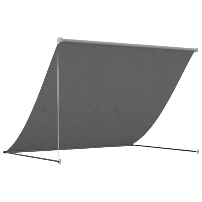 Retractable Awning Anthracite 200x150 Cm Fabric And Steel