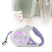 Vibe Geeks 3m Retractable Durable Nylon Pet Leash With Led