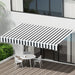 Retractable Folding Arm Awning Motorised Sunshade 4mx3m