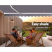 Retractable Folding Arm Awning Outdoor Sun Shade 3mx2.5m