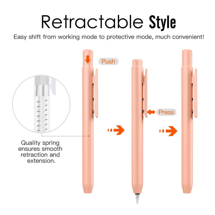 Retractable Tip Cap Protective Pencil Sleeve Cover