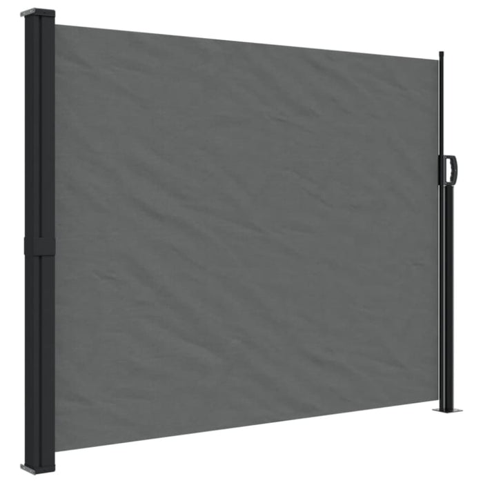 Retractable Side Awning Anthracite 160x500 Cm Abbaaat