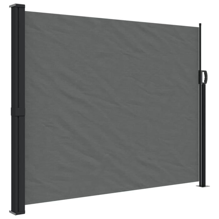 Retractable Side Awning Anthracite 160x600 Cm Abbaptt