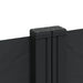 Retractable Side Awning Black 120x1000 Cm Abbalkk