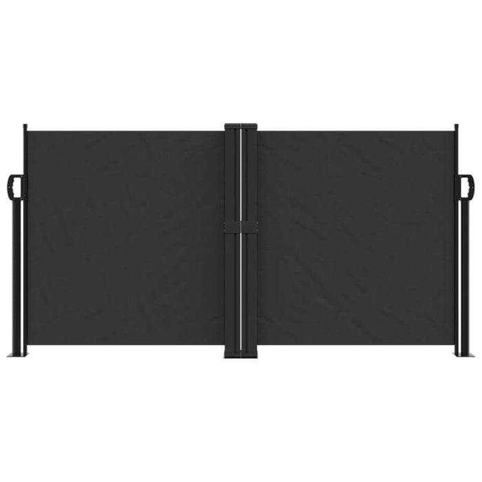 Retractable Side Awning Black 120x1000 Cm Abbalkk