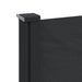 Retractable Side Awning Black 120x300 Cm Abbaxik