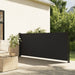 Retractable Side Awning Black 120x600 Cm Abbaank