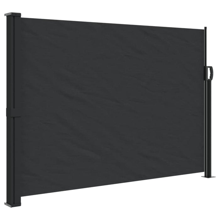 Retractable Side Awning Black 140x300 Cm Abbaxka