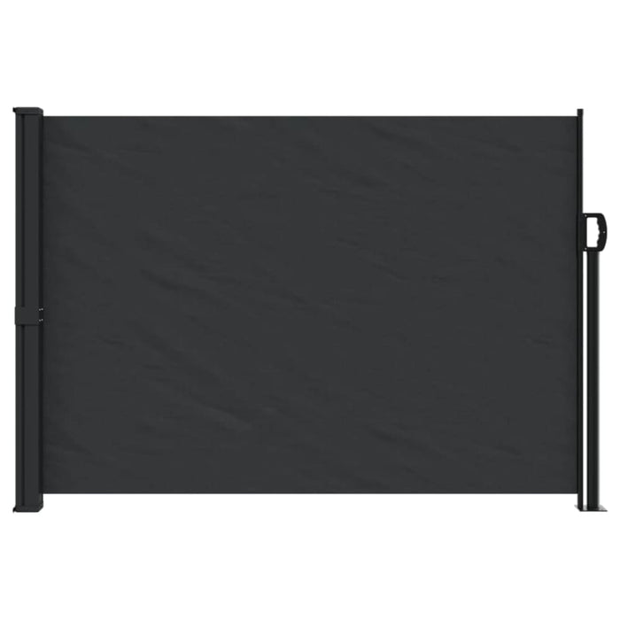 Retractable Side Awning Black 140x600 Cm Abbapba