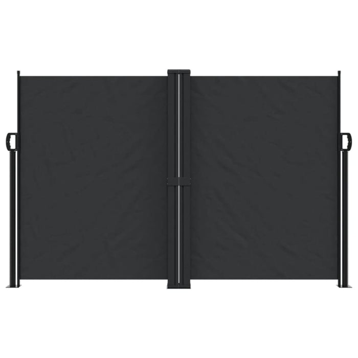 Retractable Side Awning Black 160x1000 Cm Abbaixk