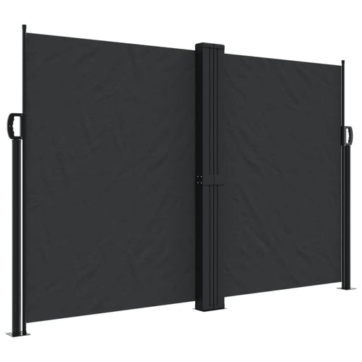 Retractable Side Awning Black 160x1000 Cm Abbaixk