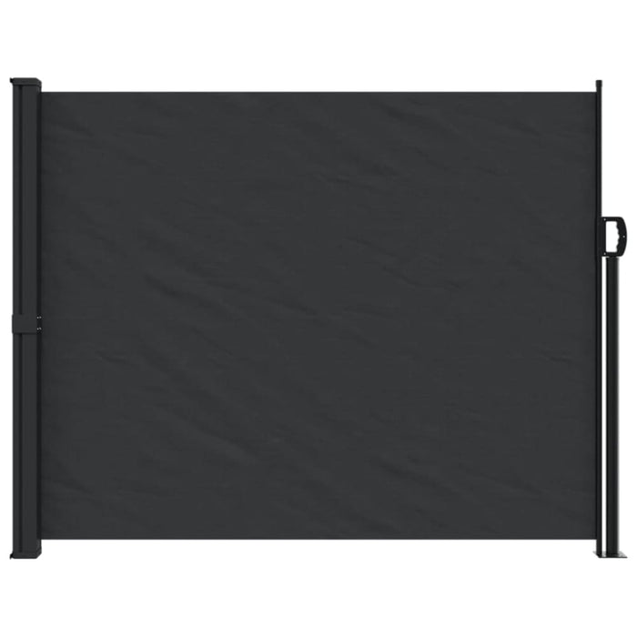 Retractable Side Awning Black 160x500 Cm Abbaaxk