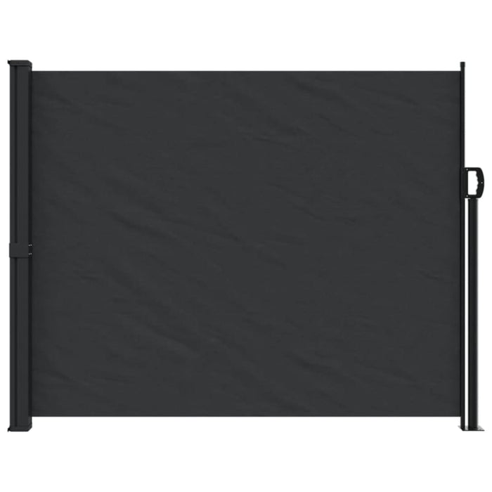 Retractable Side Awning Black 160x600 Cm Abbapok