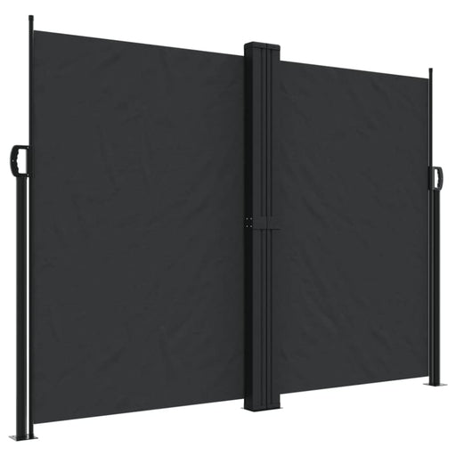 Retractable Side Awning Black 180x1000 Cm Abbaiaa