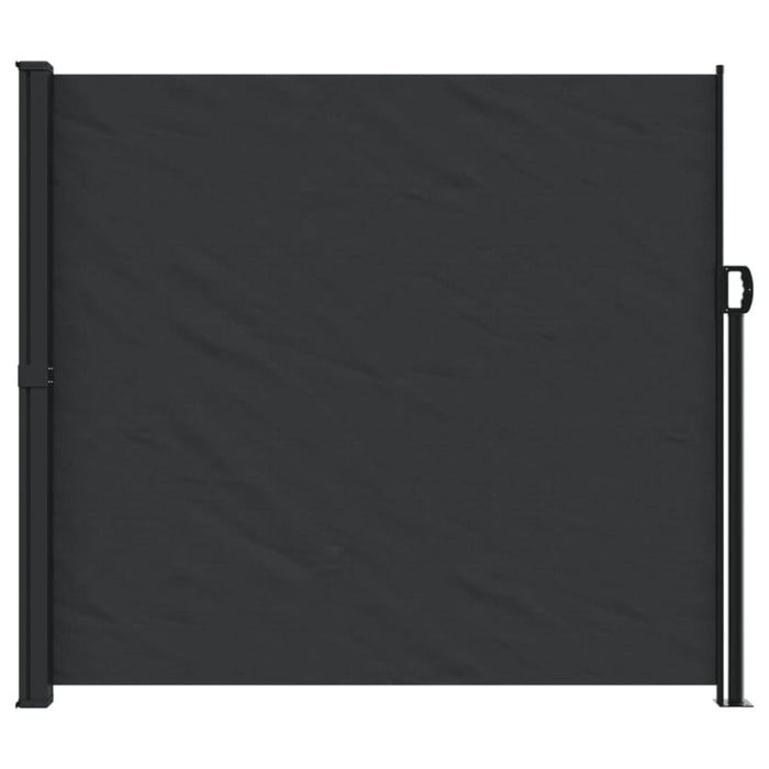 Retractable Side Awning Black 180x600 Cm Abbapta