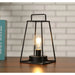 Retro Geometric Cordless Battery Powered Table Lamp