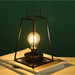 Retro Geometric Cordless Battery Powered Table Lamp